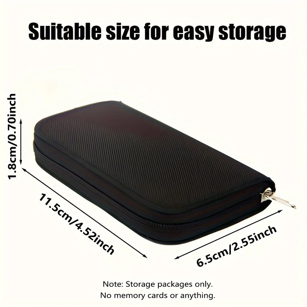 Memory Card Holder Bag 22 Slot SD CF Micro SD SDHC MS Camera Game Case
