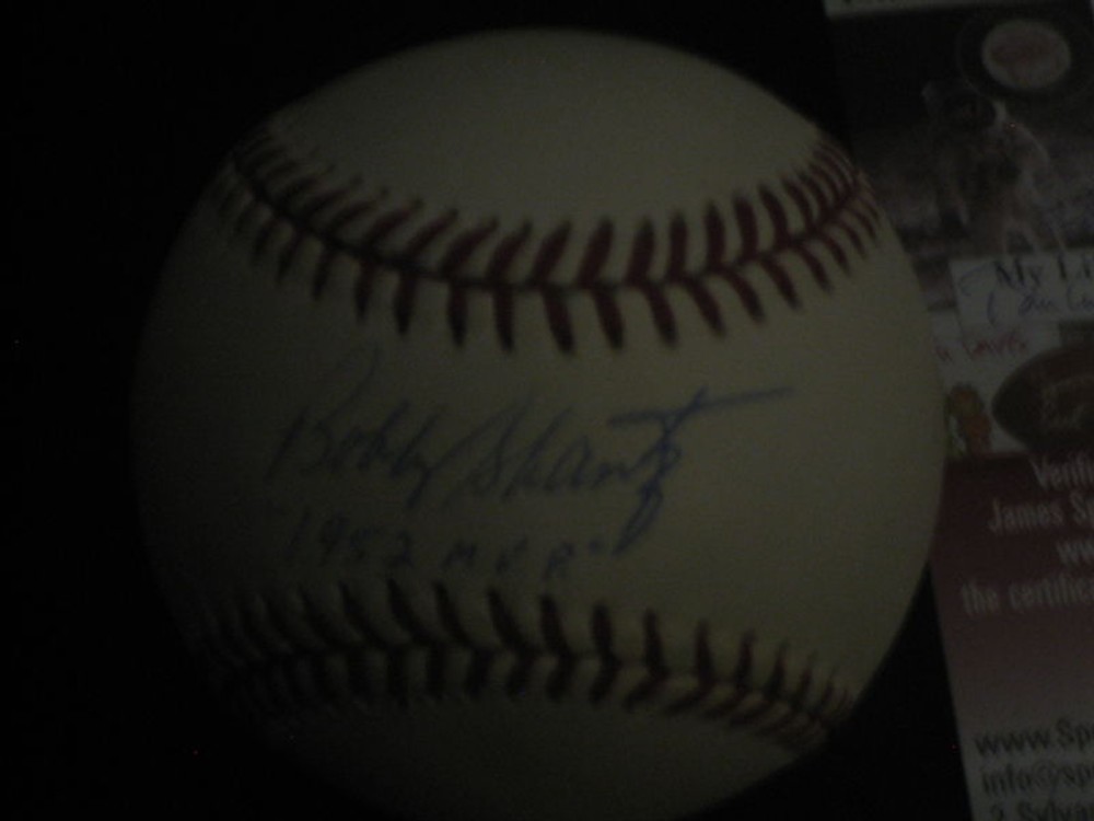 BOBBY SHANTZ AUTOGRAPHED SIGNED OAL BASEBALL JSA DEC.