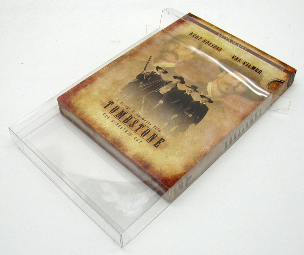50x DVD FULLSLIP LARGE (SIZE DV5) -CLEAR PLASTIC PROTECTIVE BOX PROTECTOR SLEEVE