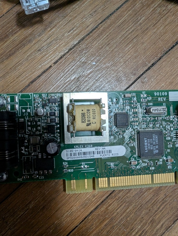 Smart Modular 90109 PCI 56K Data/Fax Modem Card With Cable