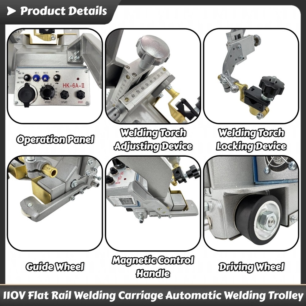 110V Automatic Welding Trolley Double-Sided Angle Welding Plane Welding Trolley