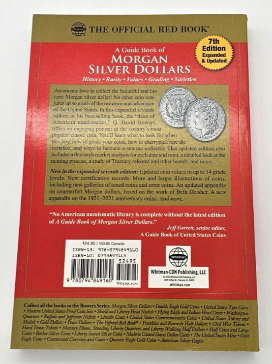 Official Red Book - Guidebook of Morgan Silver Dollars - 7th Edition #1 Seller
