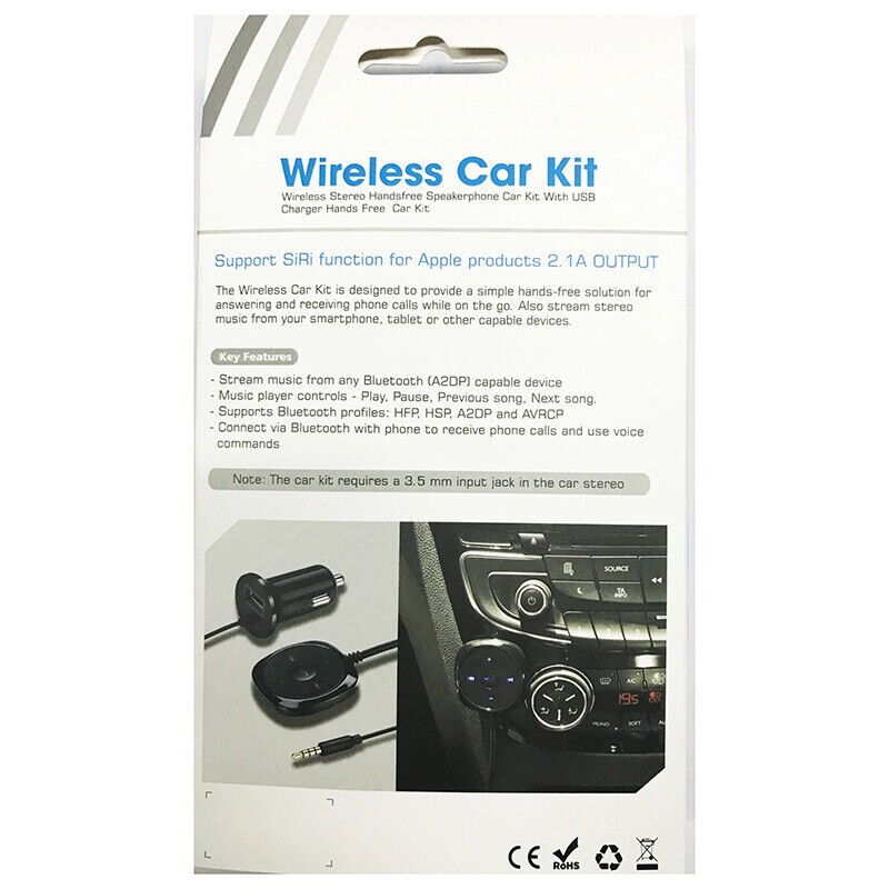 BC20 Car Cigarette Lighter Bluetooth Wireless Receiver MP3 Player Audio Cable