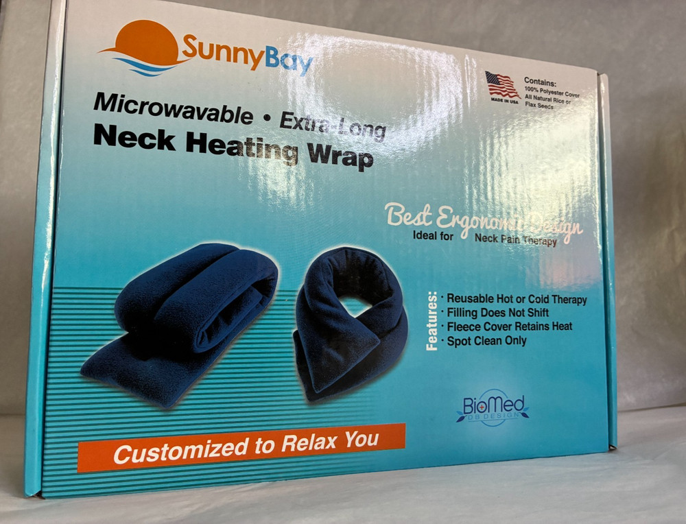SEALED BOX SunnyBay Microwavable Neck Heating Wrap - Extra Long