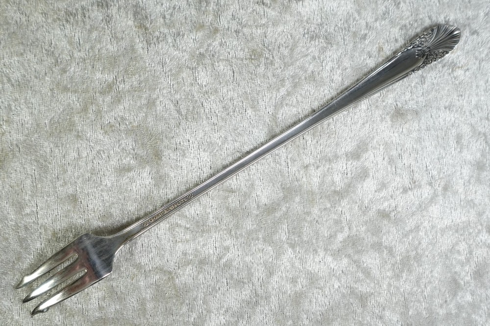 Radiance Pattern Crown Silverplate Flatware I.S. Jelly Server & Cocktail Fork