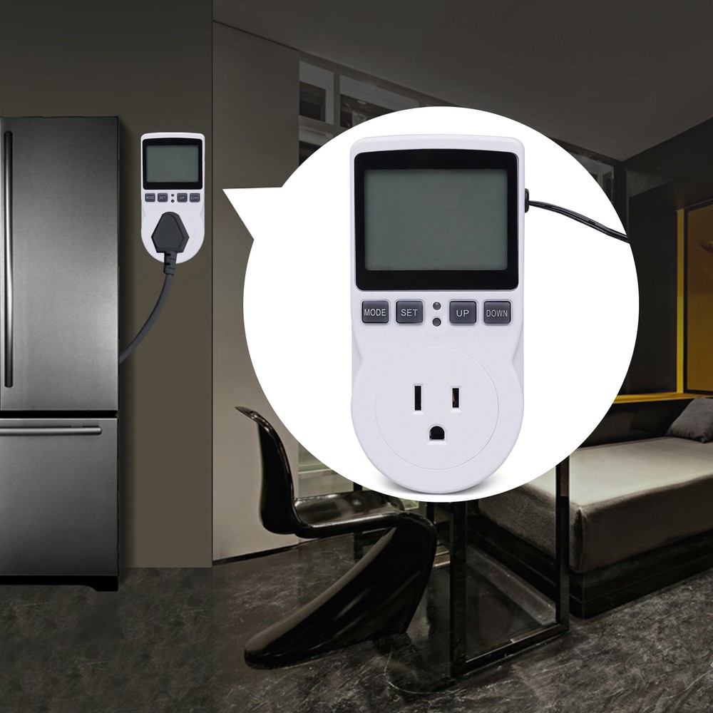 LCD Digital Plug in Thermostat Timer Switch Socket Temperature Controller Switch