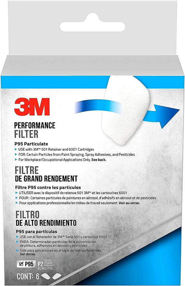 3M PERFORMANCE FILTER PARTICULATE P95, Count 6
