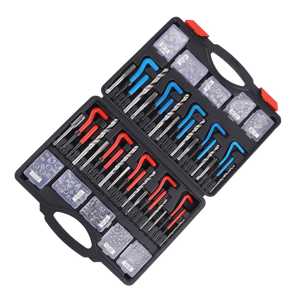 Helicoil Thread Repair Kit Inserts Breaking Pin Tools Screw Taps Drill Bits