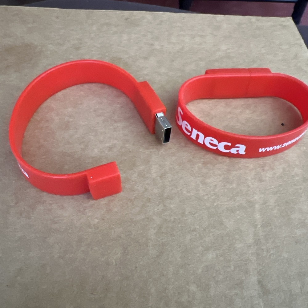Red Wristband USB Flash Memory Drive  Two