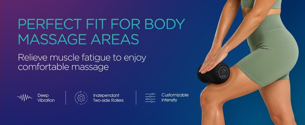 Vibrating Peanut Massa Ball Roller, Electric Double