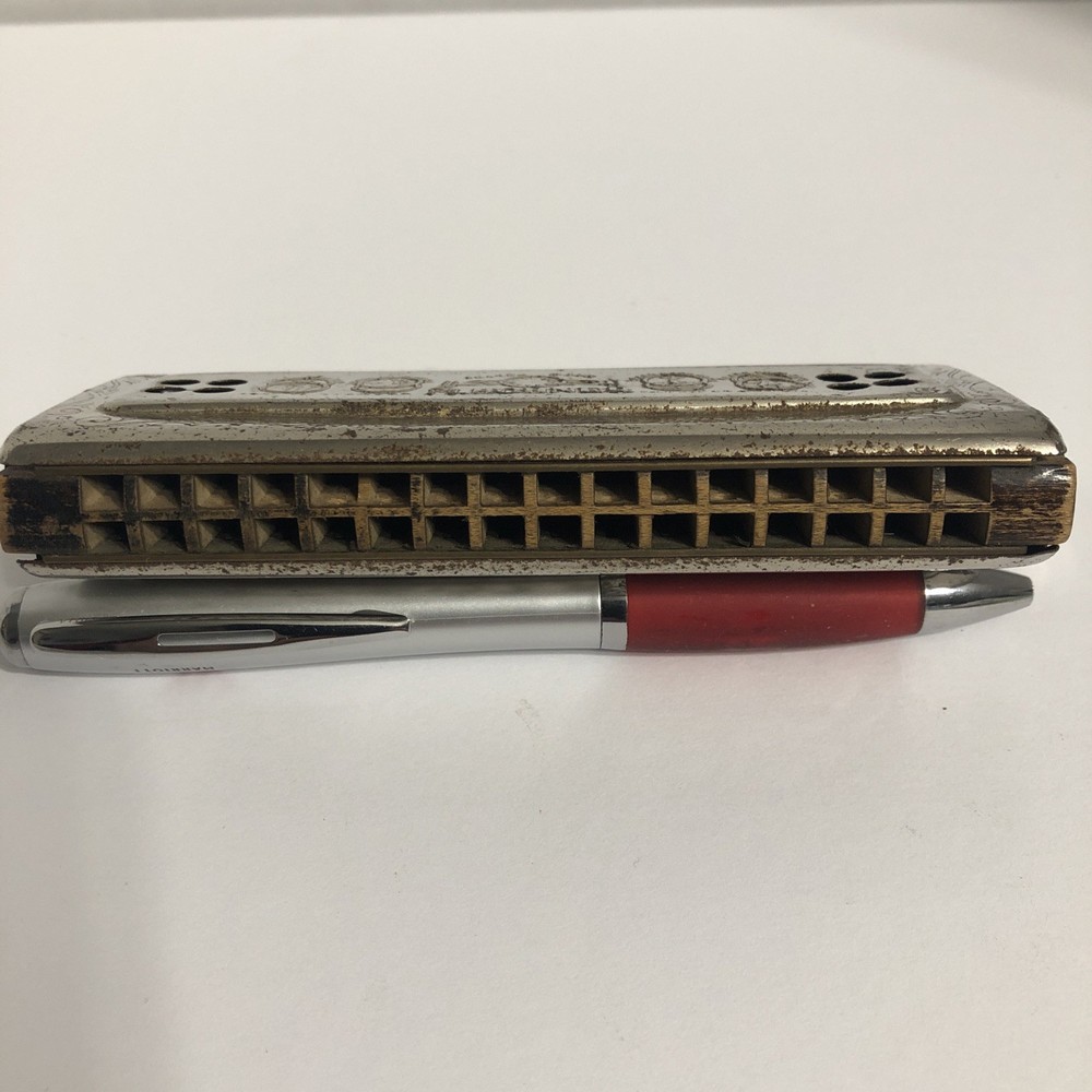 Vintage M. Hohner Echo Two Sided Echo Harmonica made in Germany ￼￼