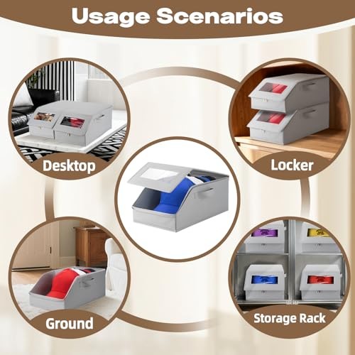 Stackable Hat Organizer for Baseball Caps, Hat Storage - Holds 12 Caps, 4 Pack