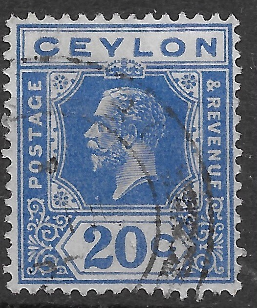 1924 Ceylon  Sc #237  II  used VF