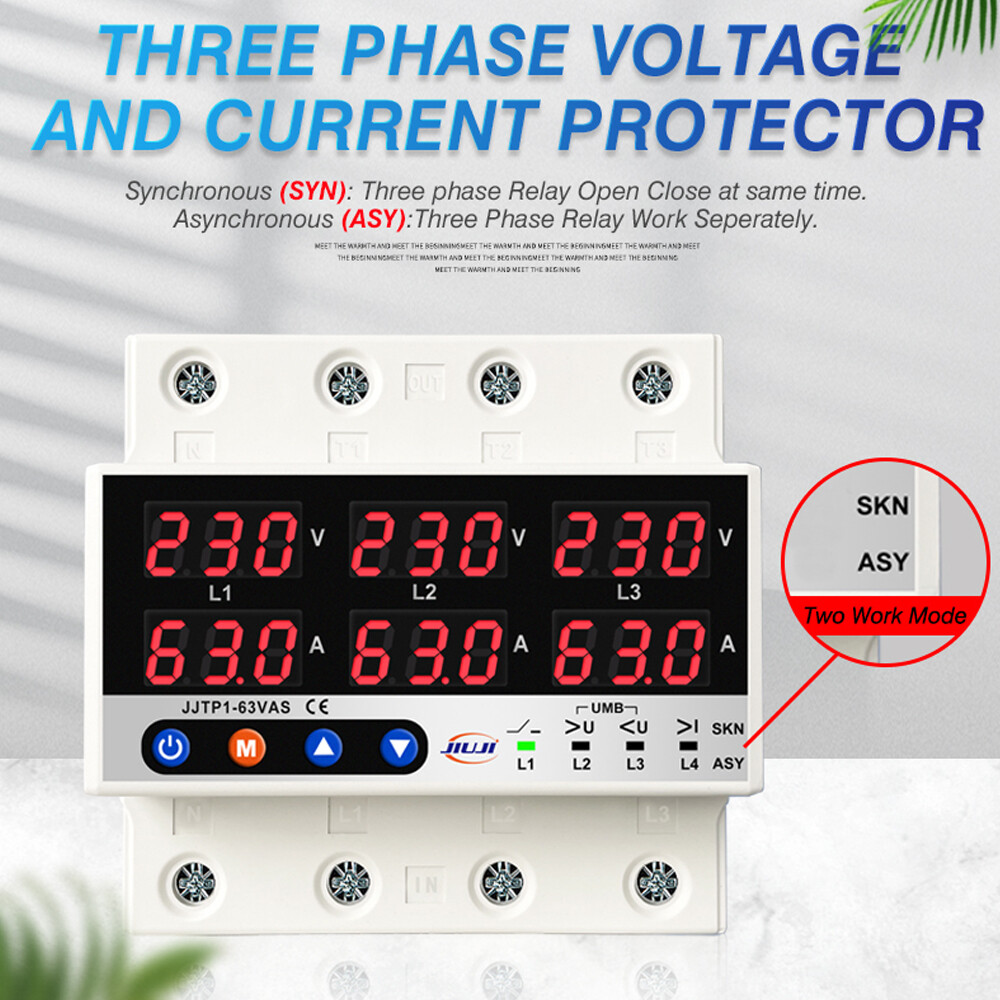 Three Phase Voltage and Current Protector Synchronous and Asynchronous C5A3