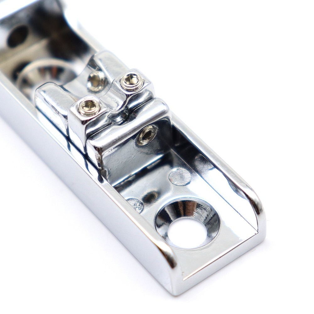 6 String Single String Bass Bridge Headless Individual Bridges and Nuts Silver
