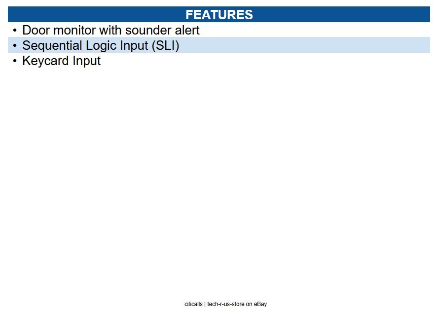 Radionix DS161 High Performance Request-to-Exit Motion Sensor Sounder, Black