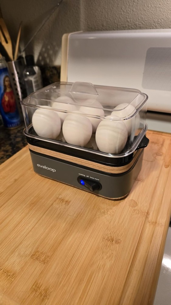 6-Egg Capacity Electric Egg Cooker with Auto Shut-Off