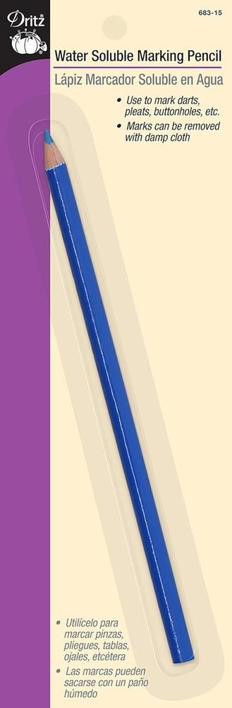 Water Soluble Marking Pencil, Light Blue