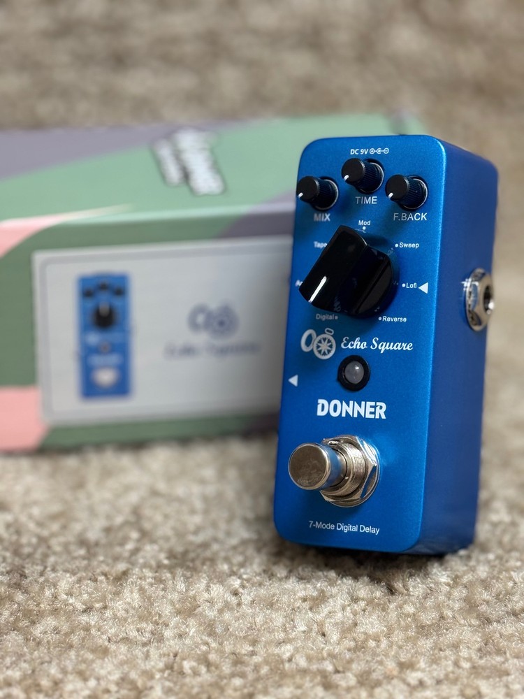 Donner Echo Square 7 Modes Multi Digital Delay Mini Pedal