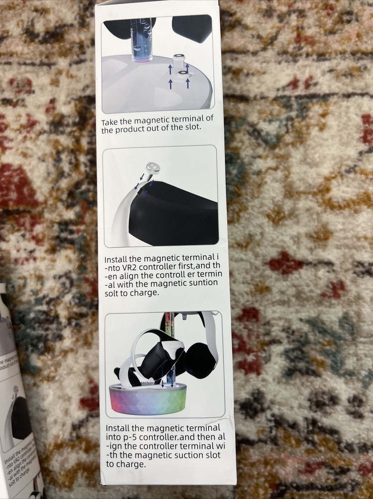 RGB Light Effect Charging Display Stand For P5 VR2