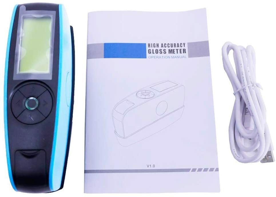 Tri-angle Gloss Meter with Angle 20° 60° 85° for Plastics Rubber Printing Paper