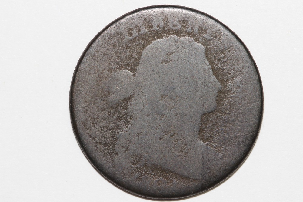 1801 Draped Bust Liberty Large Cent Coin Grades Fine (LRG827)