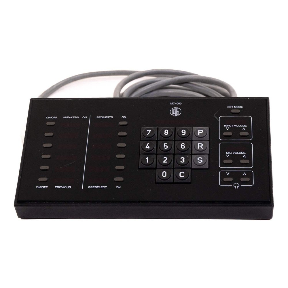 Danish Interpretation Systems CU4010 Central Station with MC4000 Microphone Cont