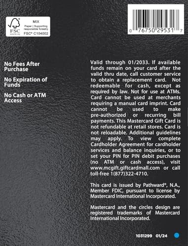 MasterCard Physical Gift Card – $200 (plus $6.95 Purchase Fee)