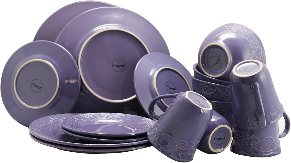 Lilac Fields 16-Piece Dinnerware Set