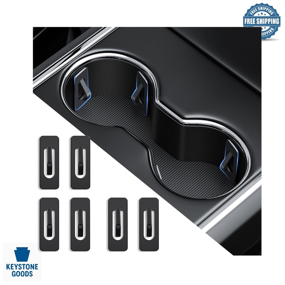 Universal Car Cup Holder Stabilizer Set – Anti-Shake Silicone Inserts (6 pcs)