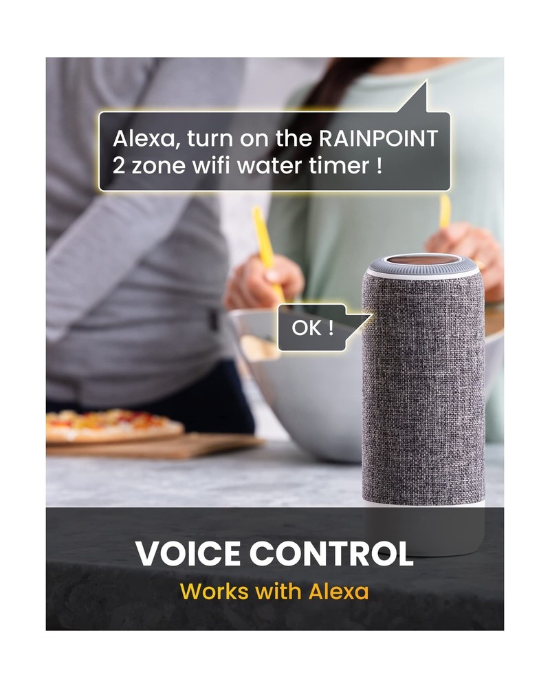 RAINPOINT WiFi Hose Timer, Smart Water Timer for Garden, Drip Irrig... Fast Ship