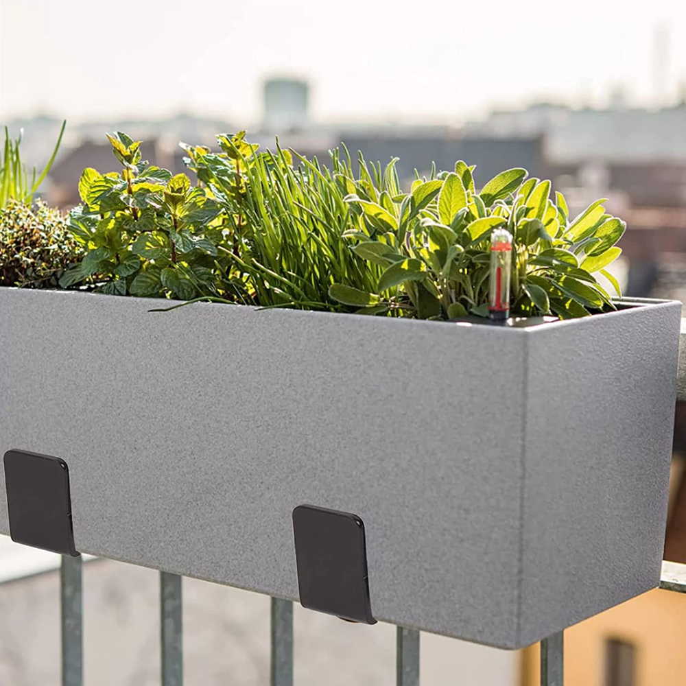 Adjustable Planter Box Brackets Flower Holder Hanger Wall Hook Window Planters