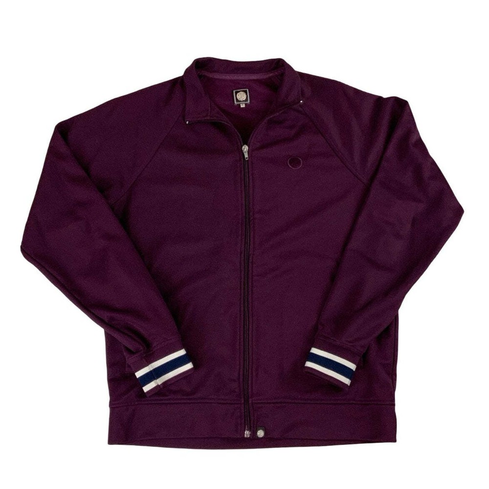Y2K Pretty Green Burgundy Track Jacket Medium
