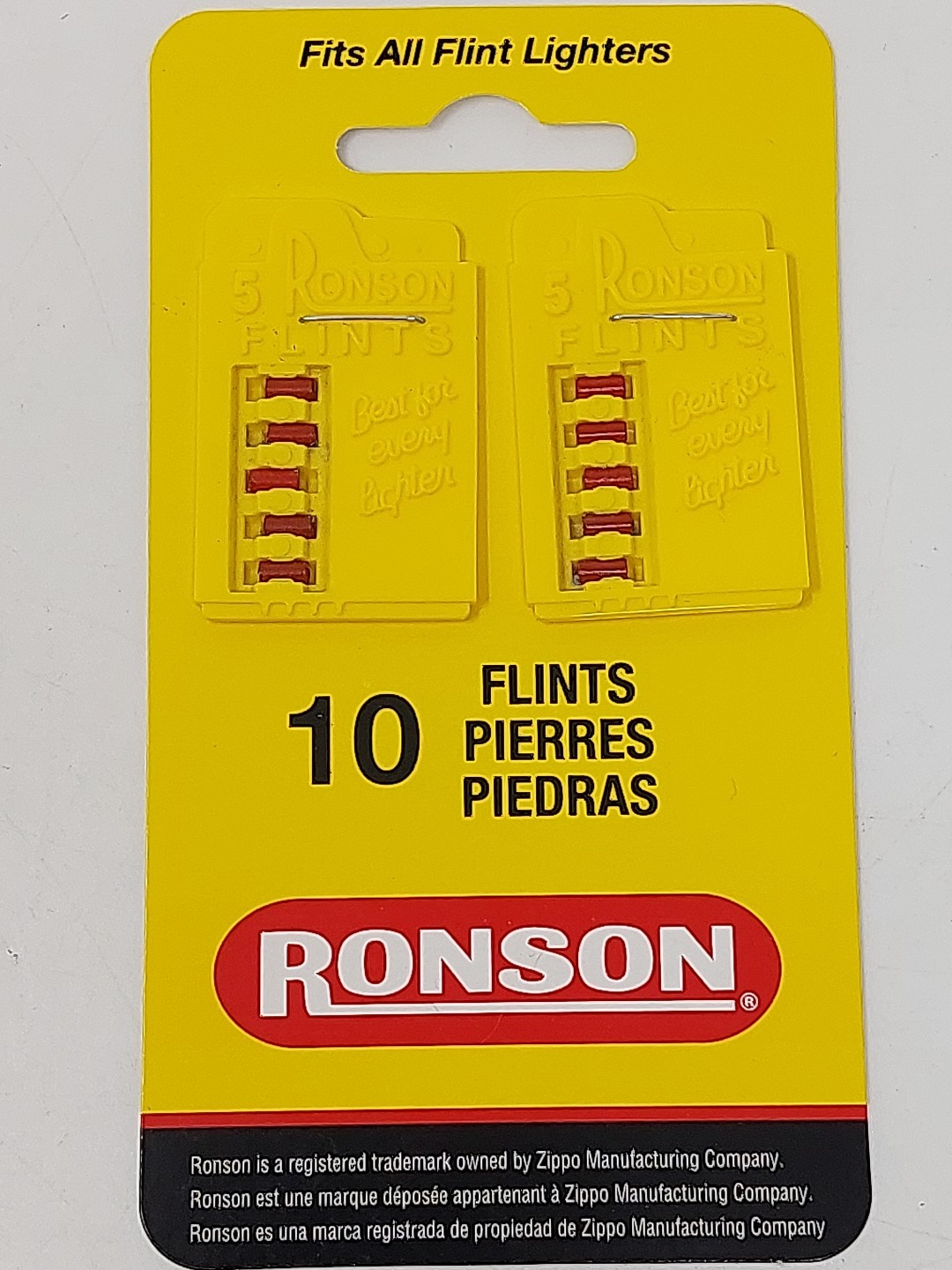 LIGHTER FLINTS Ronson 10 Pack Red Made In USA Fits All Lighters