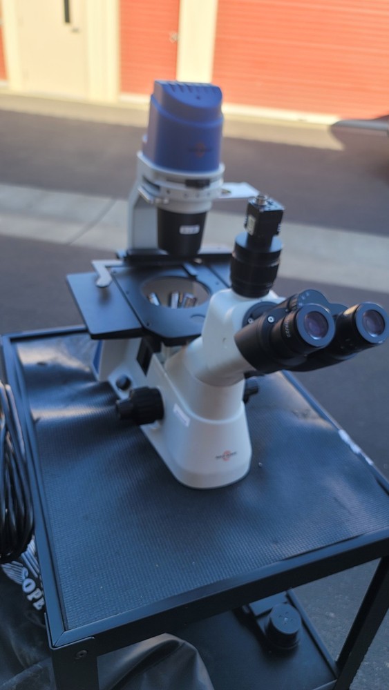 Accu-Scope EXI-310 Inverted Fluorescent Trinocular Microscope