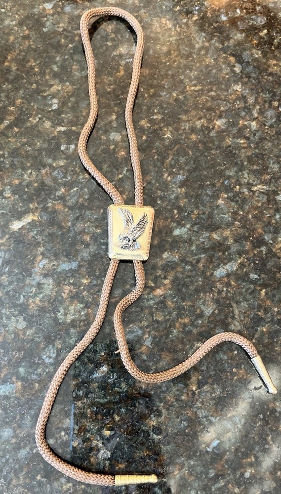 Eagle Bolo Tie Gold Color