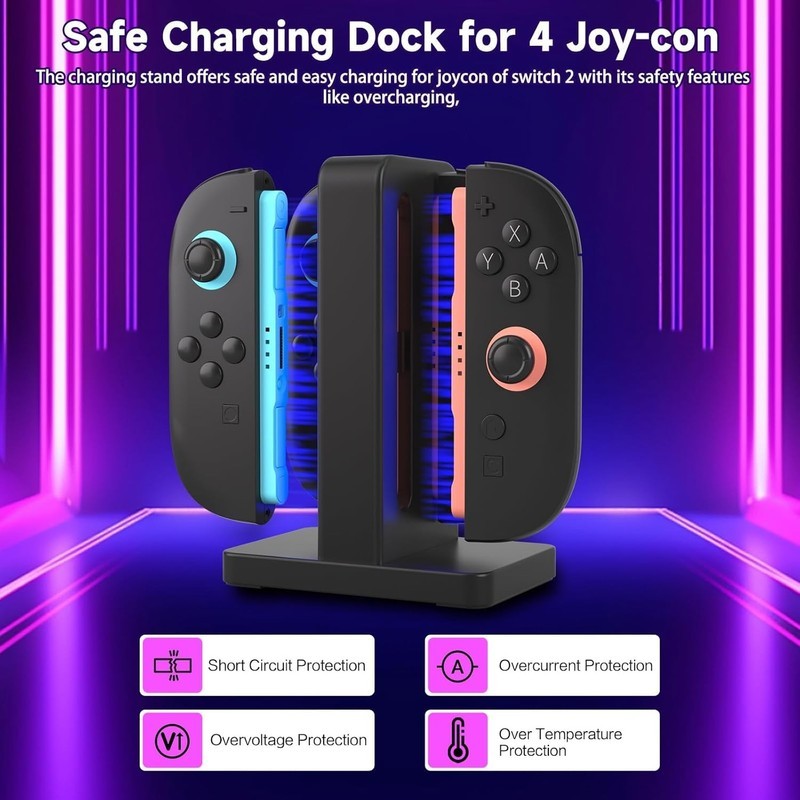 Switch 2 Accessories Bundle, 14-in-1, Case, Charging Dock, Grips & More