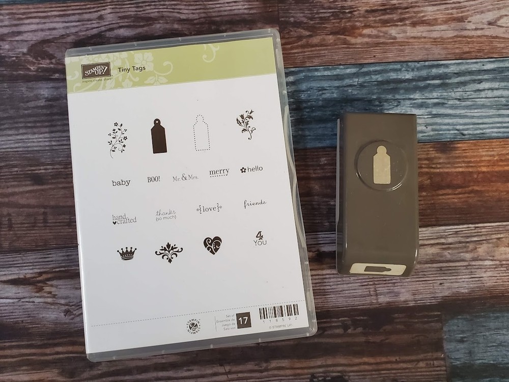 Stampin' Up! Stamp Set and Punch Bundle Tiny Tags RETIRED