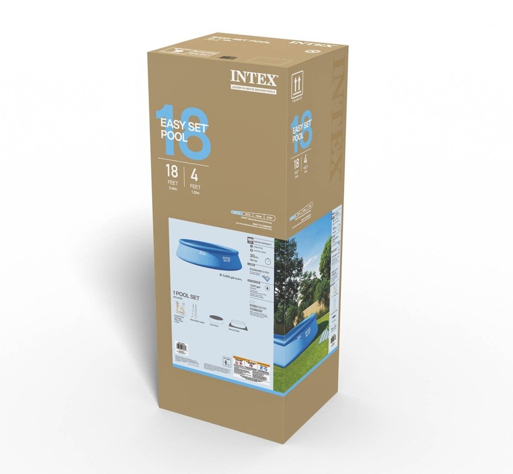 Intex Easy Set 18ft x 48in Inflatable Pool with 1500 GPH Filter Pump
