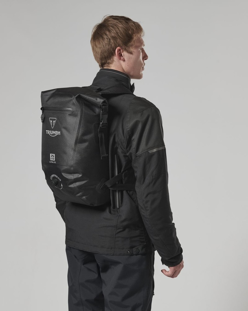 Triumph MLUA24006 - Ultralite 25L Waterproof Motorcycle Backpack Bag
