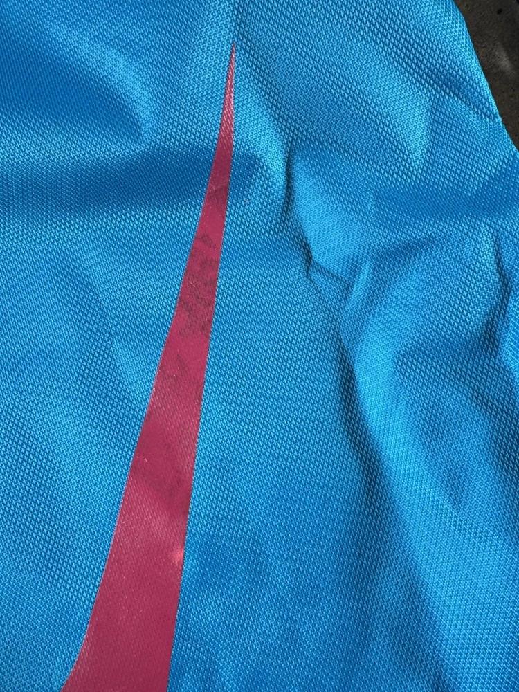 Nike Drawstring Backpack Pink “just Do It” Blue “Logo” Lightweight