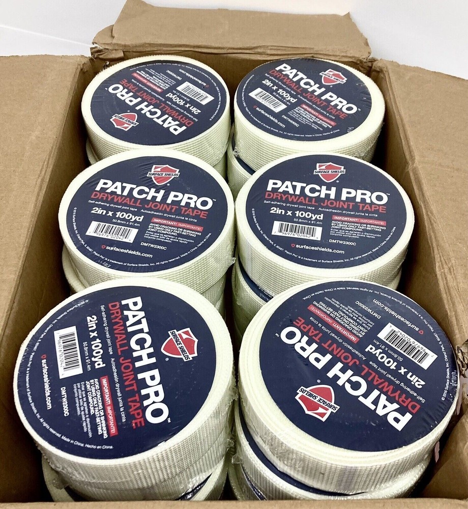23 Rolls Surface Shields Patch Pro 2" X 100yds Self-adhering Drywall Joint Tape