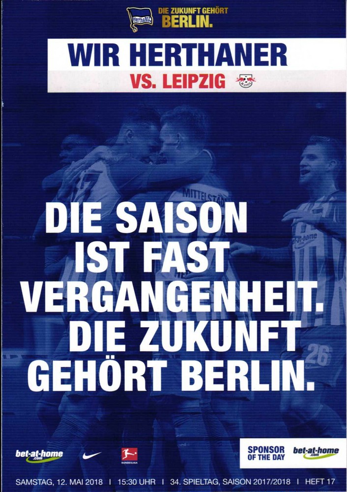 Bl 2017/2018 Hertha Bsc - RB Leipzig, 12.05.2018