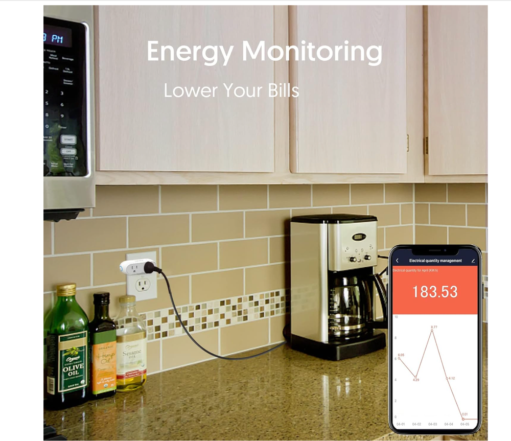 Dual Socket Capsule Smart WiFi Plugs Dual Outlets Alexa Google ITFFF SmartThings