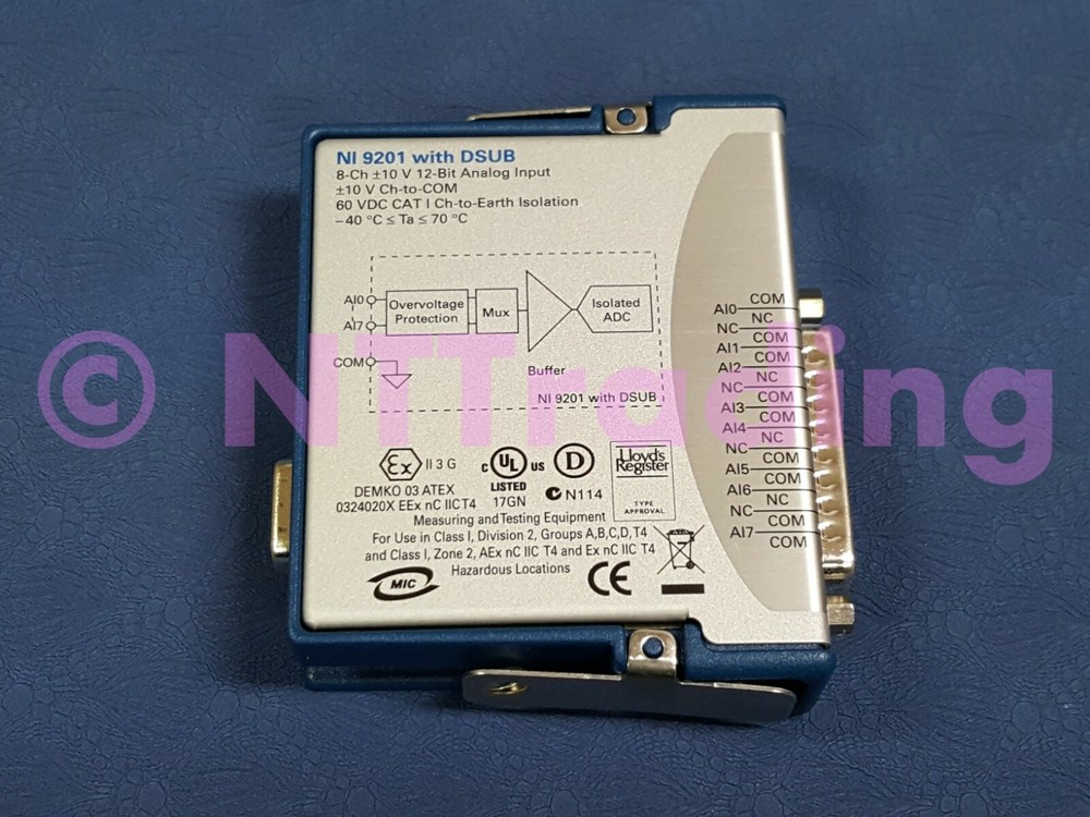 National Instruments NI-9201 cDAQ Analog Input Module, D-Sub
