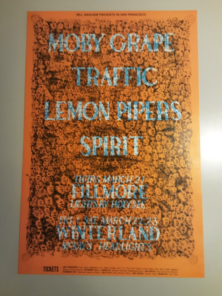 POSTER BG-112 / Moby Grape, Traffic / Bill Graham Presents