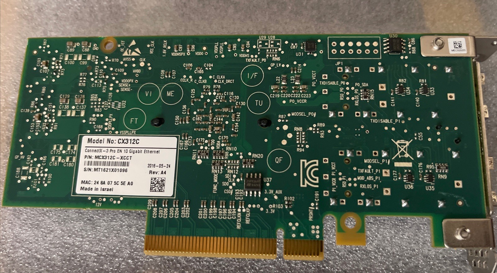 OEM Mellanox CX312C-XCCT ConnectX-3 Pro EN 10GB Ethernet SFP+ Low Profile