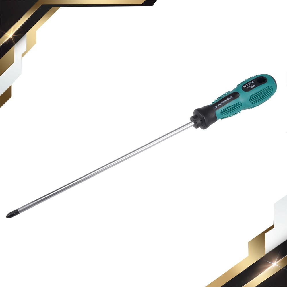 #2 Phillips Screwdriver 10" Round Shaft Non Slip Comfortable Handle New