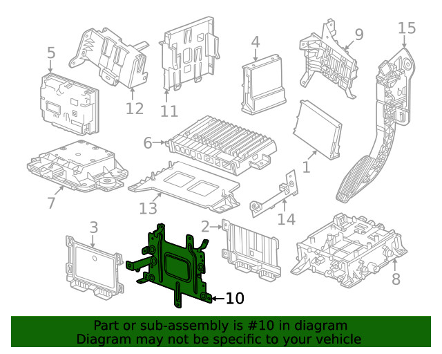 Genuine GM Control Module Bracket 86551635