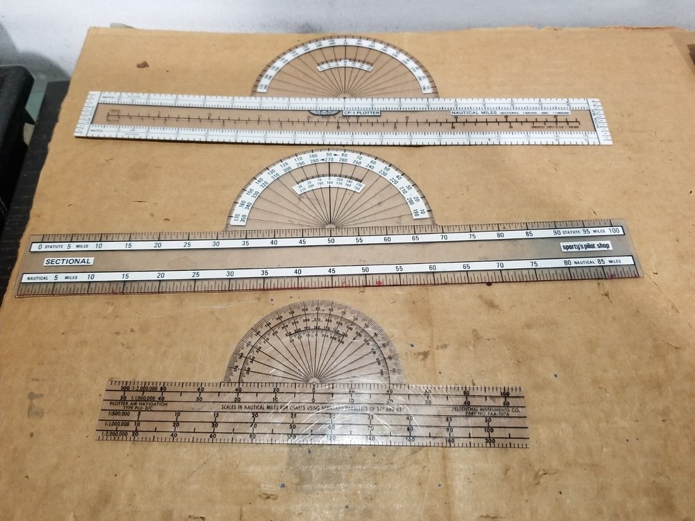 Aeronautical Plotter Lot of 3